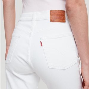 BRAND NEW White 501 Levi’s Cropped